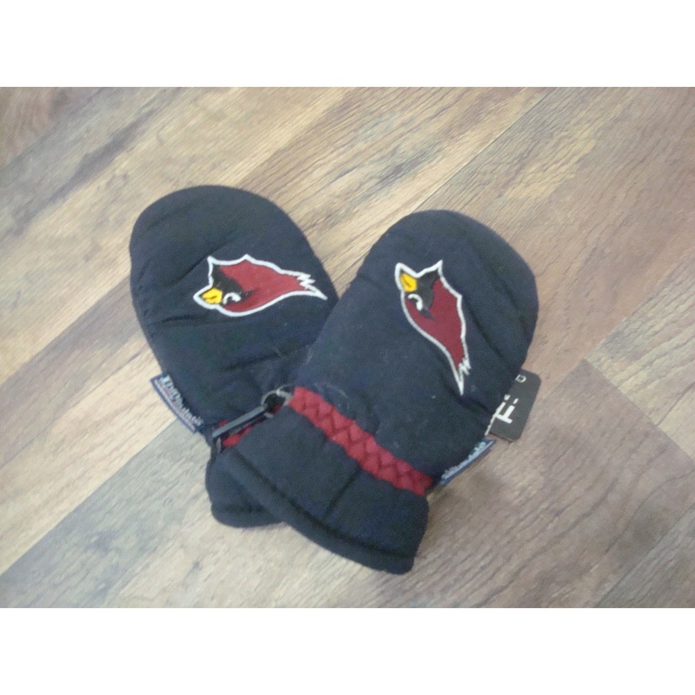 ARIZONA CARDINALS  KIDS CHILDS 2-5YRS GLOVES MITTENS 90S DEADSTOCK  VINTAGE‎ TT3